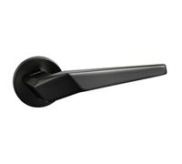 UAP Limited Uap Oro & Oro - Skywalker Lever - Round Rose Black Plated Door Handle For Internal Doors - Easy Installation