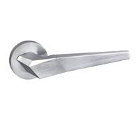UAP Limited Uap Oro & Oro - Skywalker Lever - Round Rose Italian Satin Chrome Door Handle - Internal Doors - Easy Installation
