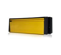 UAP Limited Uap Petit Master 10" Gold Flap Aluminium Draught Proof Letterbox For Upvc Composite And Wooden Doors 20 To 40mm