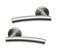 UAP Limited Uap Scafell Internal Door Handles Bathroom Pack With 75mm Lock Hinges Escutcheon Satin Stainless