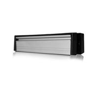 UAP Limited Uap Slimline 12" Polished Silver Amluminium Letterplate- Internal & External Letter Box For Upvc, Composite & Wooden 40-80mm Doors