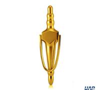 UAP Limited Uap Slimline Victorian Urn Door Knocker 8" Pvd Gold Finish With Bolt Fix Fittings