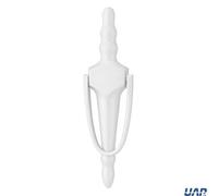 UAP Limited Uap Slimline Victorian Urn Door Knocker 8" White Finish With Bolt Fix Fittings