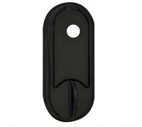 UAP Limited Uap Stadium Modern Door Knocker Black Finish With Spyhole And Hidden Fixings For Front Door