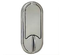 UAP Limited Uap Stadium Modern Door Knocker Chrome Finish With Magnetic Closure For Front Door