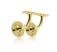 UAP Limited Uap Stair Handrails - Brackets - Set Of 2 - Polished Brass