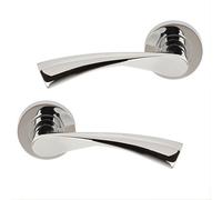 UAP Limited Uap Truro Satin Chrome Internal Door Handles Pair- Premium Range Zinc Lever Design