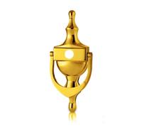 UAP Limited Uap Victorian Urn Door Knocker 6" Pvd Gold Finish With Spyhole And Fixings