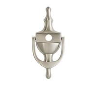 UAP Limited Uap Victorian Urn Door Knocker 6" Silver Anodised Finish With Spyhole With Bolt Through Fixings