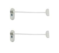 UAP Limited Uap Window Restrictor With Key - Window Safety Locks - 20Cm Cable - All Types Of Windows - 2 Locks -White - White Cable