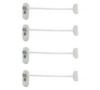 UAP Limited Uap Window Restrictor With Key - Window Safety Locks - 20Cm Cable - All Types Of Windows - 4 Locks - White
