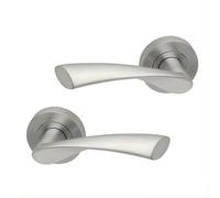 UAP Limited Uap Zeta Satin Chrome Internal Door Handles Pair- Premium Range Zinc Lever Design