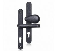 UAP Offset Lever Pad Front Door Handles Centres in Aluminium, Granite | All Door Types, 243mm Backplate, 62/92 PZ, External Door Handles