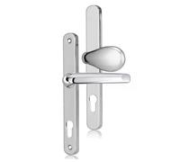 UAP Offset Lever Pad Front Door Handles Centres Stainless Steel, Mirror Polished