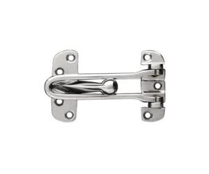 UAP Robust Door Restrictor & Lock for UPVC Doors - Solid Bar Door Stop with Easy-Grip Design for Limited Mobility - Chain-Free Safety Guard, Door Chain Alternative (Polished Chrome)