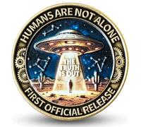 UAP Space Mystery Disclosure Challenge Coin 1.57"