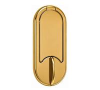 UAP Stadium Modern Door Knocker with Magnetic Closure for Front Door, PVD Gold