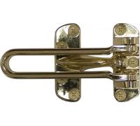 UAP Swing Bar Door Guard Lock, Polished Brass Door Chain Lock Alternative for UPVC, Composite & Wooden Front Doors, Security Latch, Door Restrictor & Auxiliary Door Lock