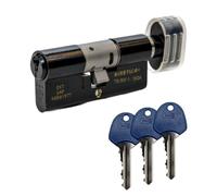 UAP TS007 3 Star Euro Cylinder Thumbturn Lock, Matt Black, 40T/40 (80mm)