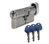 UAP TS007 3Star Euro Cylinder Thumbturn Lock, Satin Nickel, 35EX/75T(110mm)