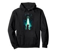 UAP UFO Alien Abduction Paranormal Sci Fi Artwork Pullover Hoodie