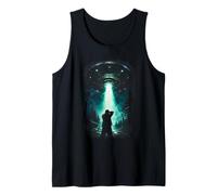 UAP UFO Alien Abduction Paranormal Sci Fi Artwork Tank Top
