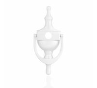 UAP Victorian Urn Door Knocker 6 Inch with Spy Hole for Front Door with Universal and Self Adhesive Fixings in White