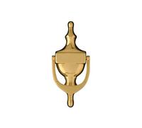 UAP Victorian Urn Door Knocker for Front Door - 6-Inch Classic PVD Gold Door Furniture with Universal Fixings - Traditional Design with Self-Adhesive Option (PVD Gold)