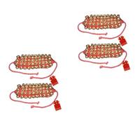UAPAN MetalCraft Ghungroo Red Pad 5 Line,Red Pad Ghungroo 5 Line (pack of 2 pair)