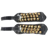 UAPAN MetalCraft Leather Ghungroo pair (3 Line_20 Ghungroo, Pair)