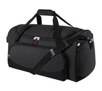 Uarition Mens Gym Bag 21 inch Large Overnight Weekender Duffle Bag for Travel Sport, Black, Carry on 20 inch