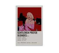 UARJIRUHR Gentlemen Prefer Blondes Poster Room Decor Canvas Artistic Poster Wall Art Bedroom Decor Poster for Room Aesthetic 20x30inch(50x75cm) Unframe-style