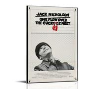 UARJIRUHR One Flew Over The Cuckoo's Nest Poster Room Decor Canvas Artistic Poster Wall Art Bedroom Decor Poster for Room Aesthetic 16x24inch(40x60cm) Frame-style