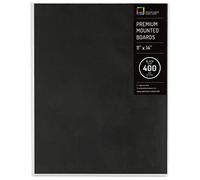 UART Dark Premium Mounted Art Board, Size: 11 x 14, Color: Black, Grade/Grit: 400