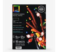 UART : Dark Sanded Pastel Paper : 10 Sheet Pad : 9x12in (23x30cm) : 600 Grade
