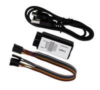 UART IIC Debug Logics Analyzers with Ferrite Rings USB Cable USB Logics Analyzers Device 24M Samplings Rate 8 Channel Real Time Data Uploads