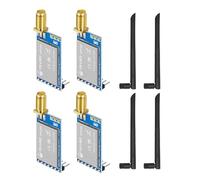 UART Serial Port 22dBm 868/915 MHz TCXO LR02 Wireless Transceiver UART LoRa Net Working RSSI SMD IPEX Stamp Hole RF Module Transmitter (DX-LR02-433T22D-(I) *4 PCS)