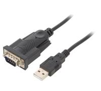 UAS-DB9M-02 Converter USB-RS232 D-Sub 9pin Male, USB A Male 1.5m GEMBIRD