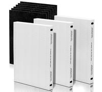 UASWPART Aera-Max 200 HEPA Filter Replacement 9287101 Compatible with Fellowes AeraMax 190/200/DX55 Air Clean Purifiers HEPA Filter, 3X H13 HEPA & 6X Extra Carbon Pre-Filters (9324101)