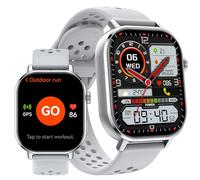 uaue GPS Smart Watch for Men Women with Compass/Barometer/Altimeter & Call Function 2.06" HD Touch, 5ATM Waterproof Fitness Tracker with 178+ Sports Modes, Heart Rate/SpO2/Sleep Monitor(Android/iOS)