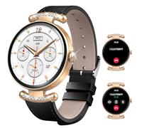 uaue Smart Watch for Women with Bluetooth Calling, Ultra-clear 1.2'' AMOLED Display Fitness Tracker with Heart Rate/SpO2/Sleep Monitor, 110+ Sports IP68 Waterproof Ladies Smartwatch for iPhone Android