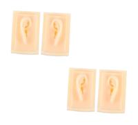 UAUWBRZ 2pairs Ear Model Simulation for Teaching and Display Realistic Hearing-aid Props for Training Nursing and Practice and Reusable Educational Tool