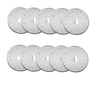 Uayasily 10 Pcs Rotary Cutting Disc, 28 Mm Rotary Cutter Blade Sewing Quilting Accessories Rotary Cutter Replacement For Quilting Fabric, Paper, Leather