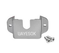 UAYESOK 3-In-1 Car Walkie Talkie Holder, Handheld Radio& Speaker Microphone& Mobile Radio Mic Mount, CB Radio Mic Bracket with 3M Adhesive Back for Baofeng Kenwood Motorola Quansheng (Grey 1 pcs)