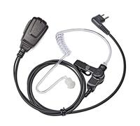 UAYESOK Covert Acoustic Tube Walkie Talkie Earpiece Headset 2 Pin with PTT Mic and Eartip Earbuds for Motorola CP040 DP1400 GP300 XT420 XT460 Hytera PD405 PD505 TC620 Two Way Radio Surveillance Kit