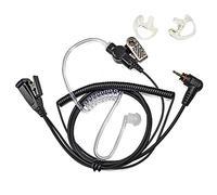 UAYESOK Covert Security Radio Earpiece with PTT Mic for Motorola SL1600 SL2600 SL4000 SL7550 SL300 SL400e SL1K SL2M 1 Pin Walkie Talkie Headset with Air Acoustic Tube & Soft Medium Earmold Earbud