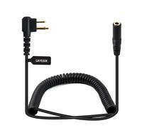 UAYESOK Radio Earpiece Adapter, M 2 Pin to 3.5mm Female Walkie Talkie Headset Audio Adapter Compatible with Motorola CP040 DP1400 GP88 GP300 GP68 CT150 XT420 XT460 HYTERA PD405 PD505 Ham Two Way Radio