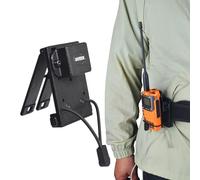 UAYESOK Radio Holder Clip, Quick Release MOLLE & Belt Clip for Walkie Talkies, Secure Attachment for Duty Belts, Tactical Vests & Backpacks, Fits Motorola Baofeng Kenwood Hyt Icom Midland 2 Way Radio