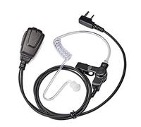 UAYESOK Surveillance Radio Earpiece 2 Prong Covert Security Acoustic Tube Headset with PTT Microphone & Earbuds for Kenwood TK3501 Protalk Baofeng UV5R 888S TYT Anytone eSnyic RT24 RT27 Walkie Talkie