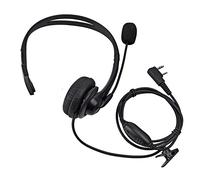 UAYESOK Two Way Radio Overhead Earpiece Headset 2 Pin with Boom Mic Compatible with Kenwood TK-2107 TK-3501 Baofeng UV-5R 888S Retevis RT24 RT27 H777 eSynic Wouxun Protalk Walkie Talkie
